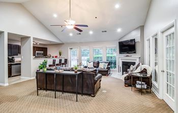Community room with flat screen tv
